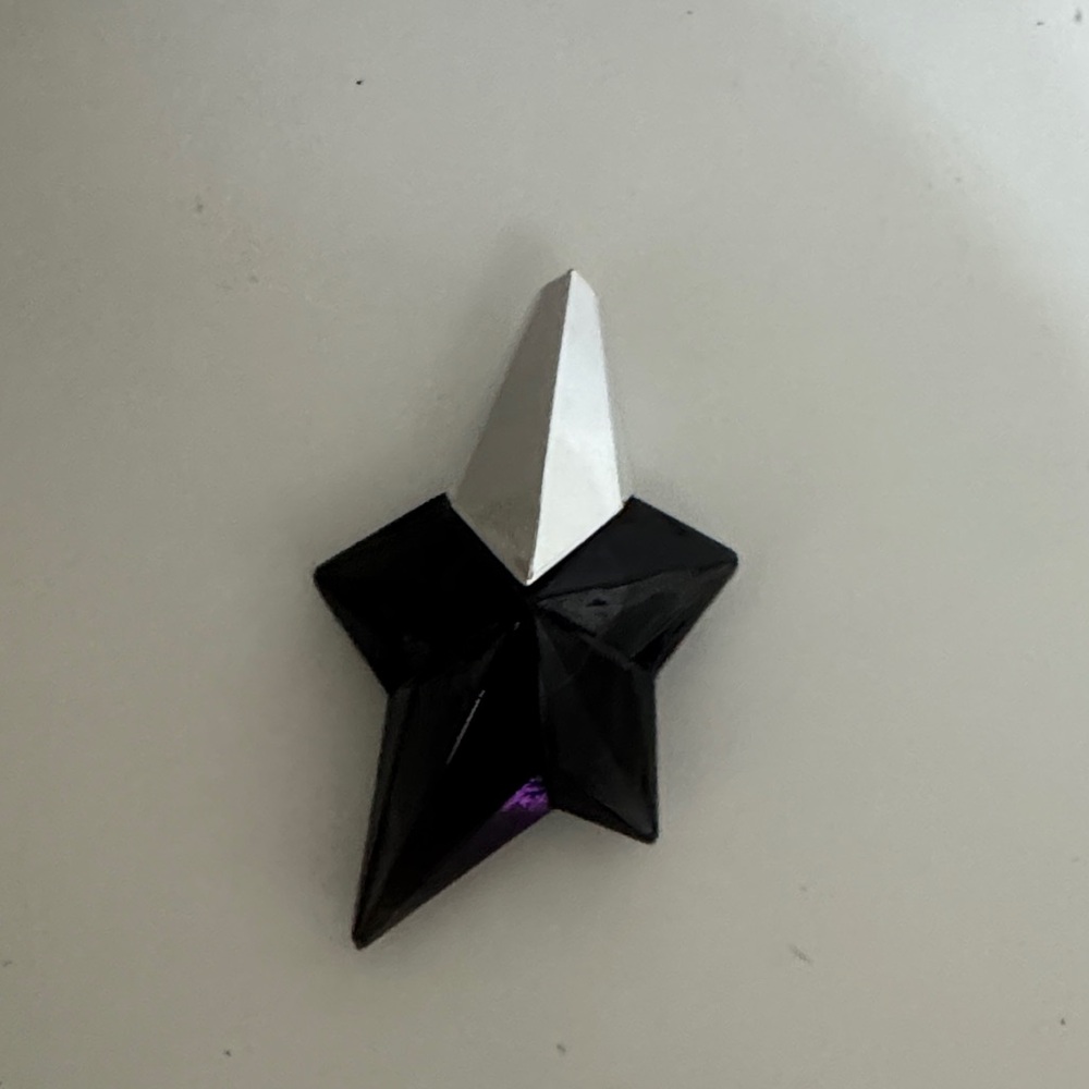 Mugler Black and Silver Star Pendant
